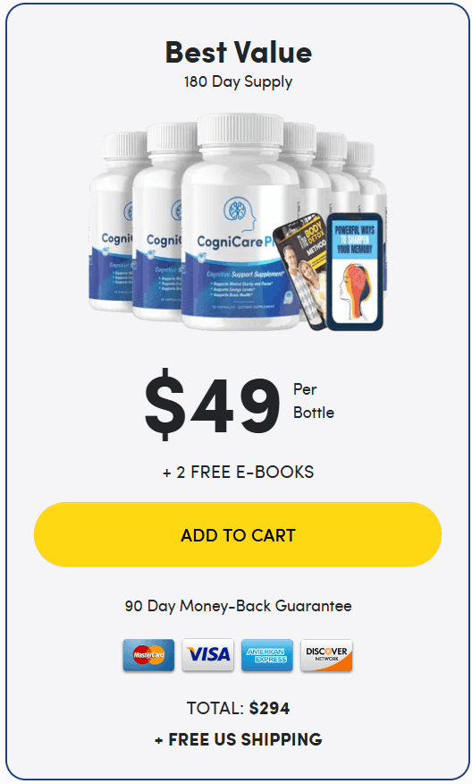 CogniCare Pro 6 $39/bottle